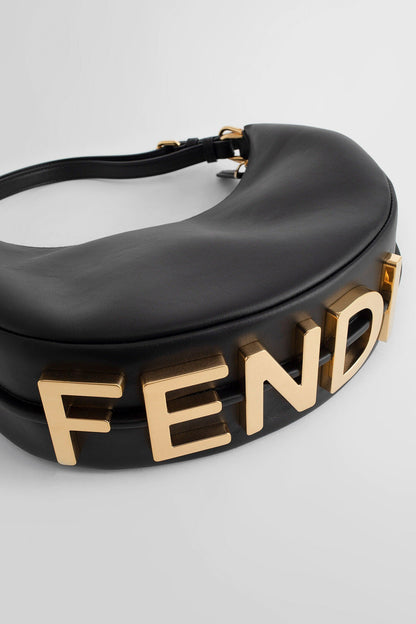 FENDI WOMAN BLACK SHOULDER BAGS