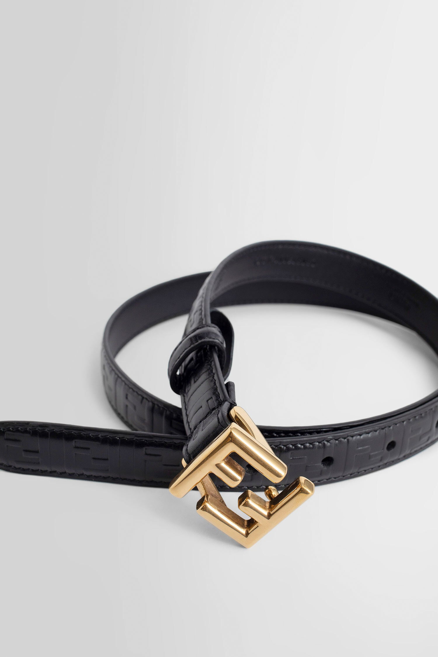 VERSACE Embellished leather belt
