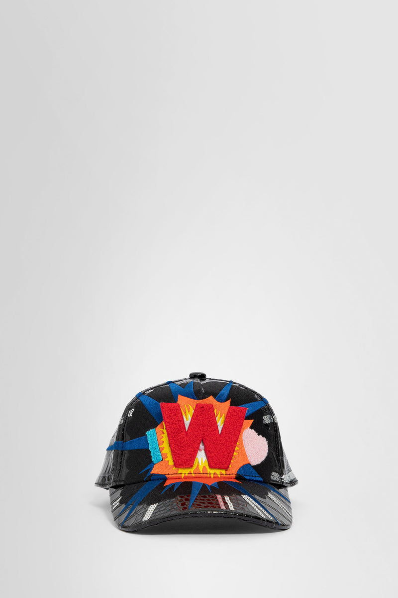 WALTER VAN BEIRENDONCK MAN BLACK HATS - WALTER VAN BEIRENDONCK - HATS