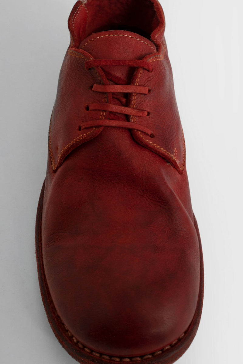 GUIDI WOMAN RED LACE-UPS