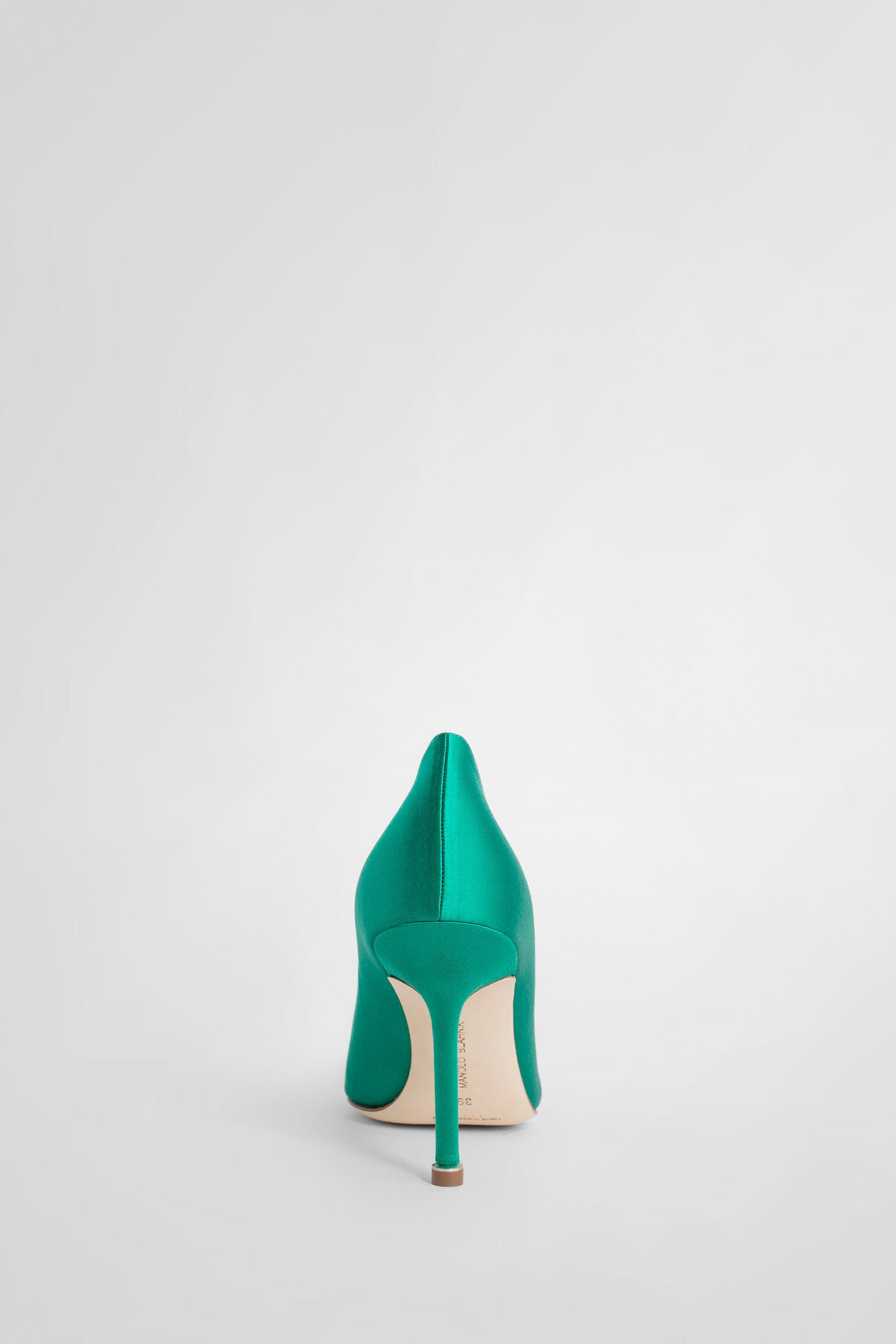 MANOLO BLAHNIK WOMAN GREEN PUMPS