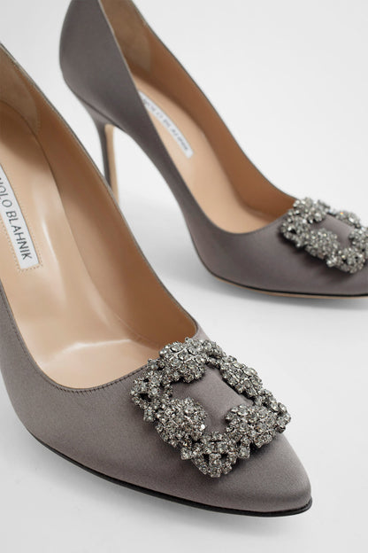 MANOLO BLAHNIK WOMAN GREY PUMPS