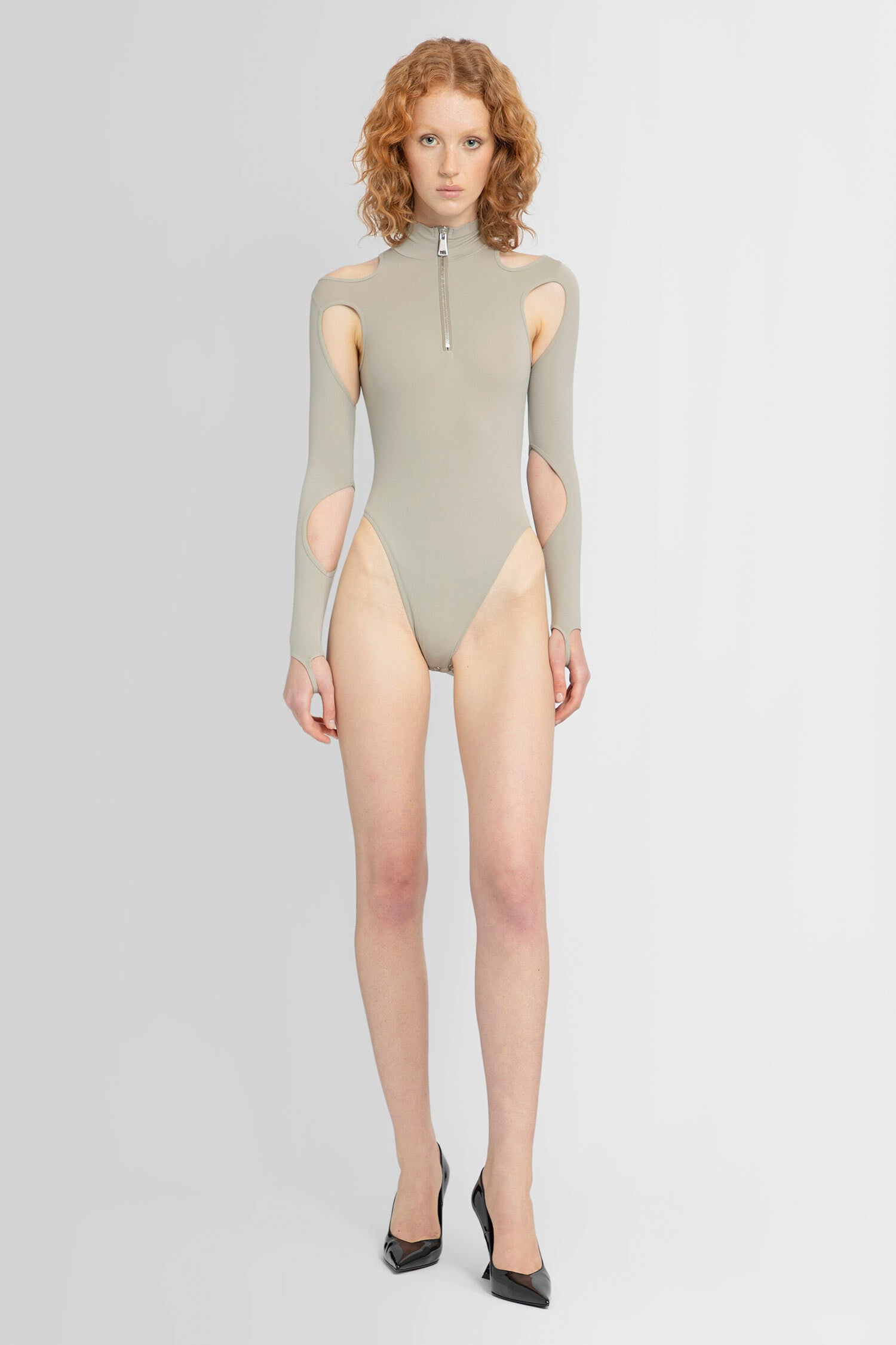 ANDREADAMO WOMAN BEIGE BODYSUITS