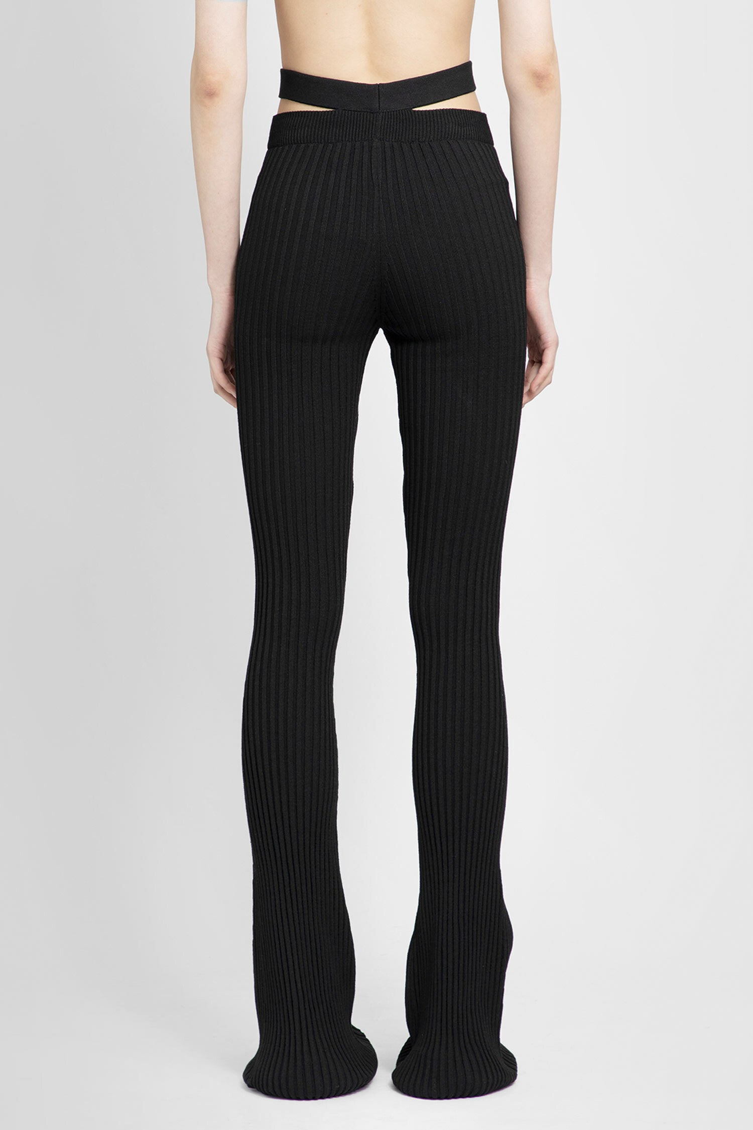 ANDREADAMO WOMAN BLACK TROUSERS