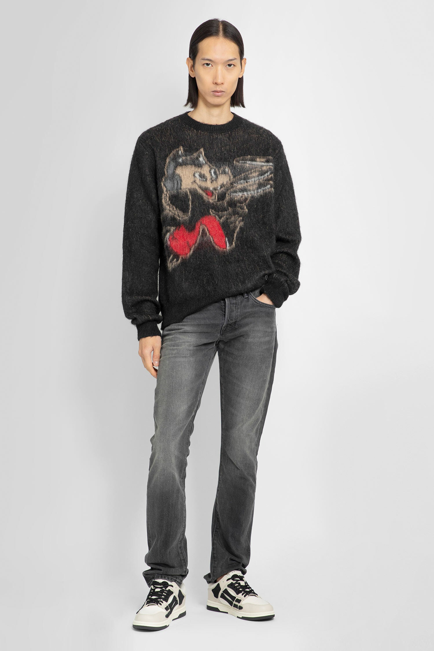 AMIRI MAN BLACK KNITWEAR