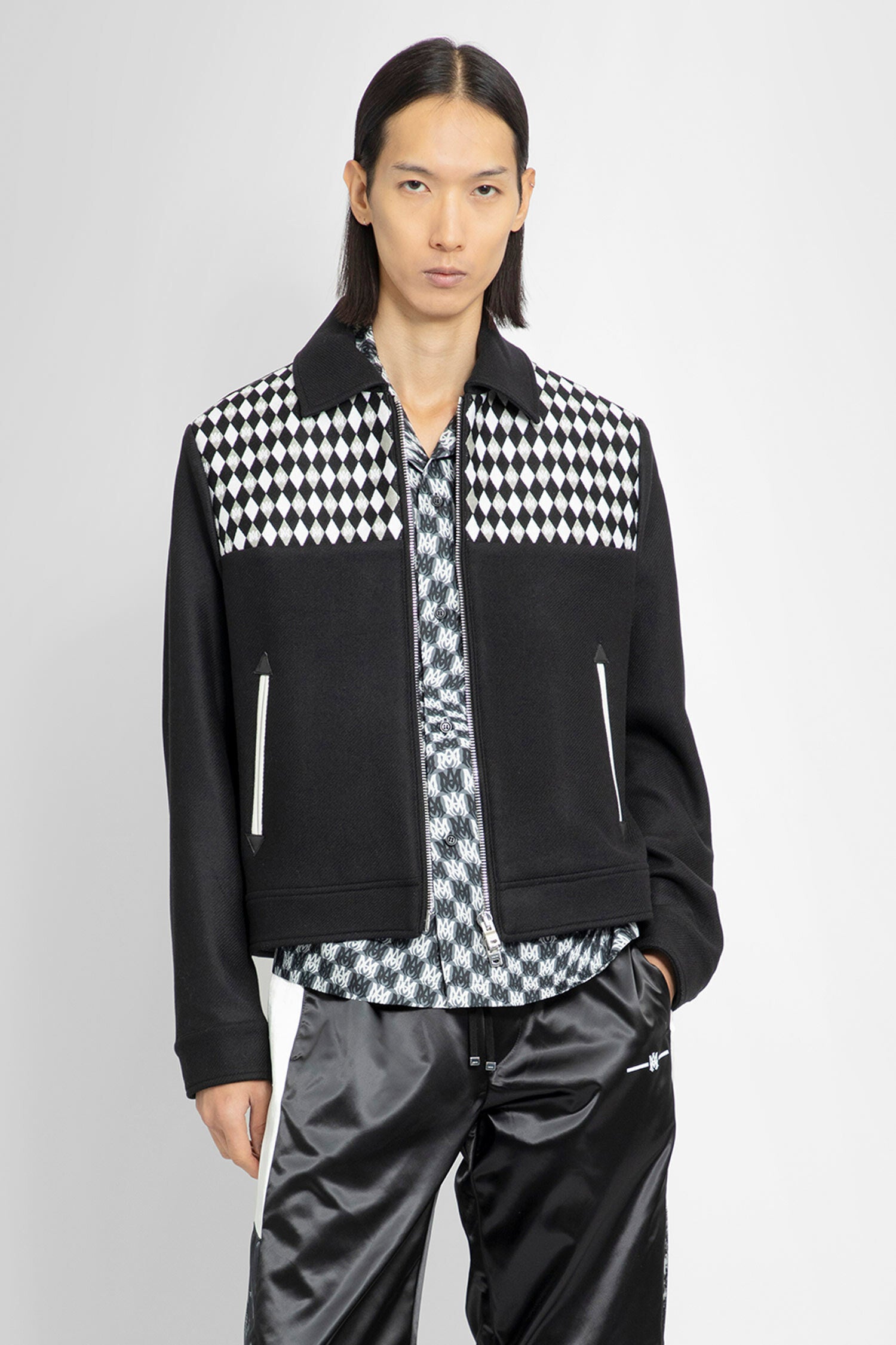 AMIRI MAN BLACK&WHITE JACKETS