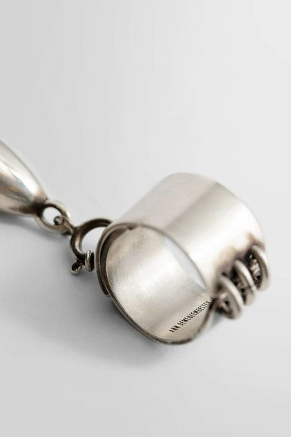 ANN DEMEULEMEESTER UNISEX SILVER JEWELLERY