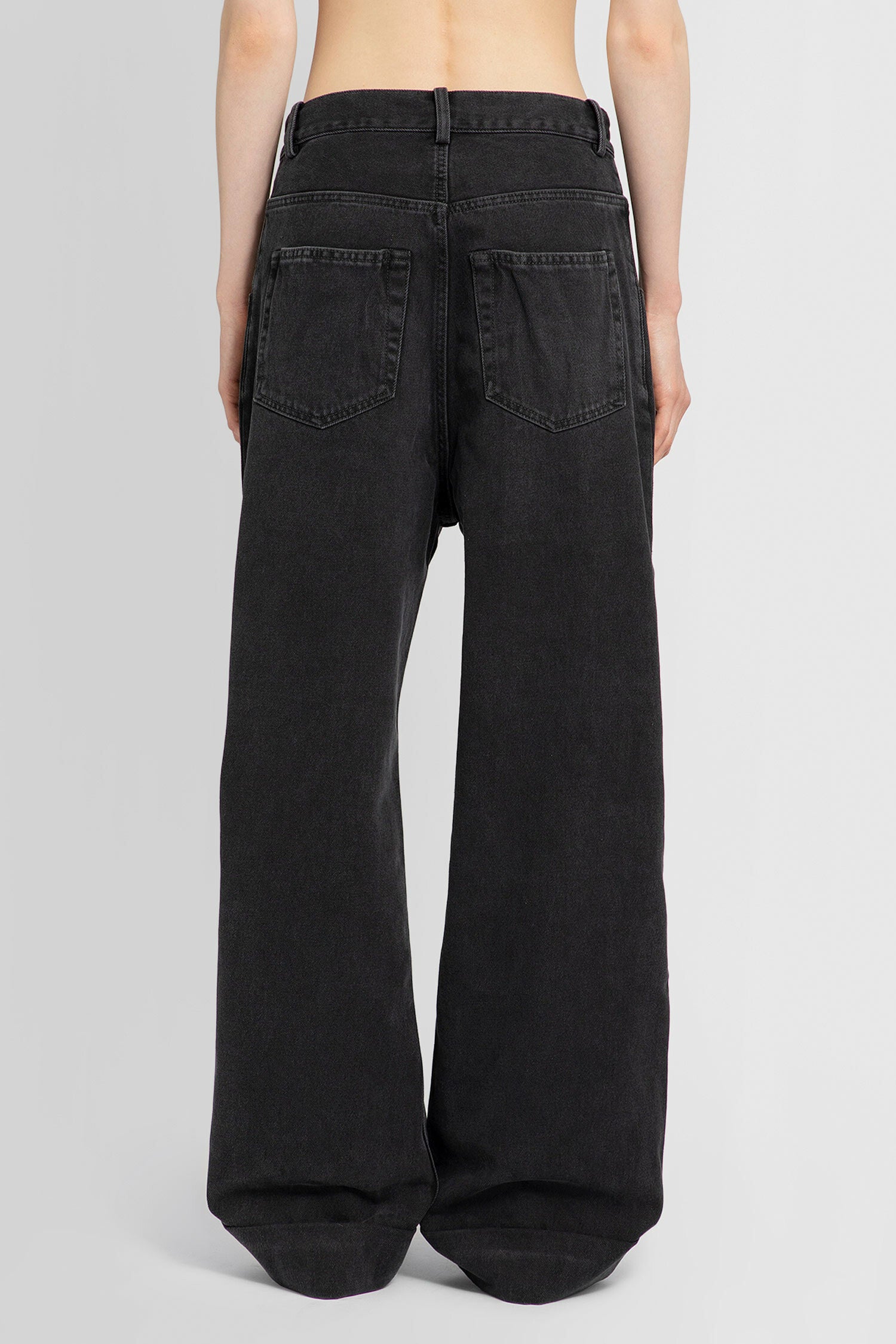 ANN DEMEULEMEESTER WOMAN GREY JEANS