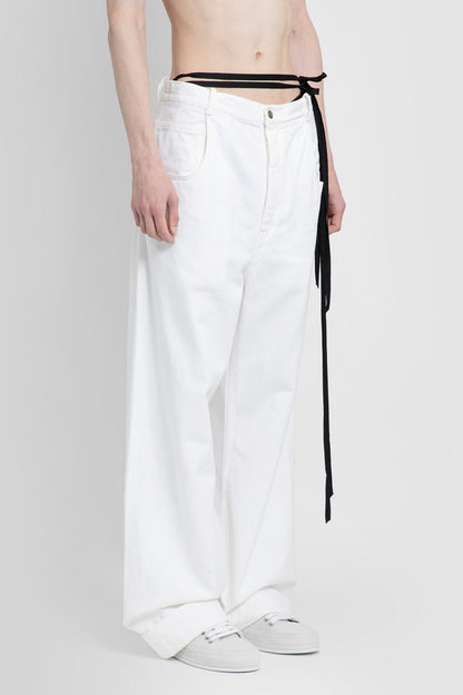 ANN DEMEULEMEESTER MAN WHITE JEANS