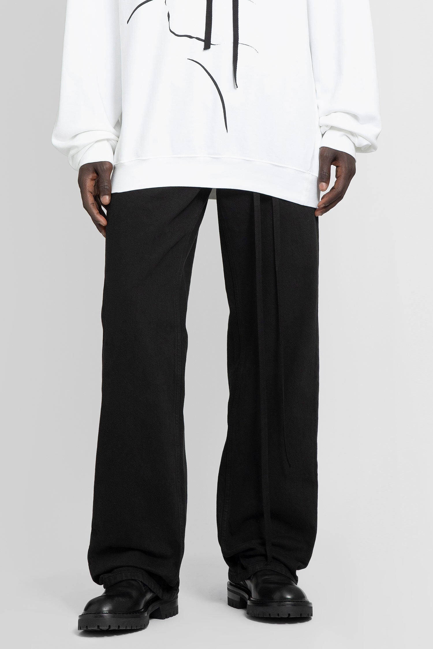 ANN DEMEULEMEESTER MAN BLACK JEANS