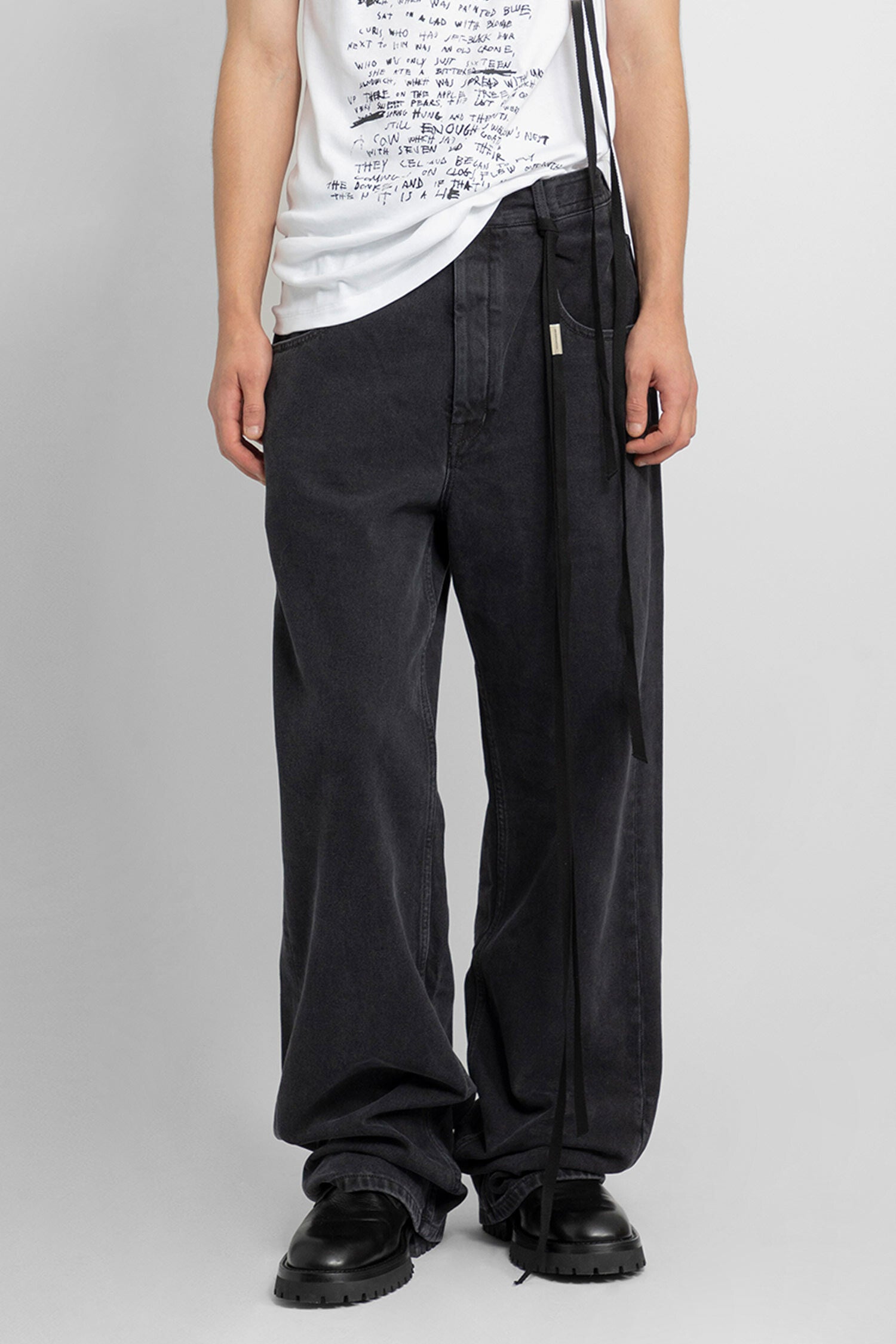 ANN DEMEULEMEESTER MAN BLACK JEANS