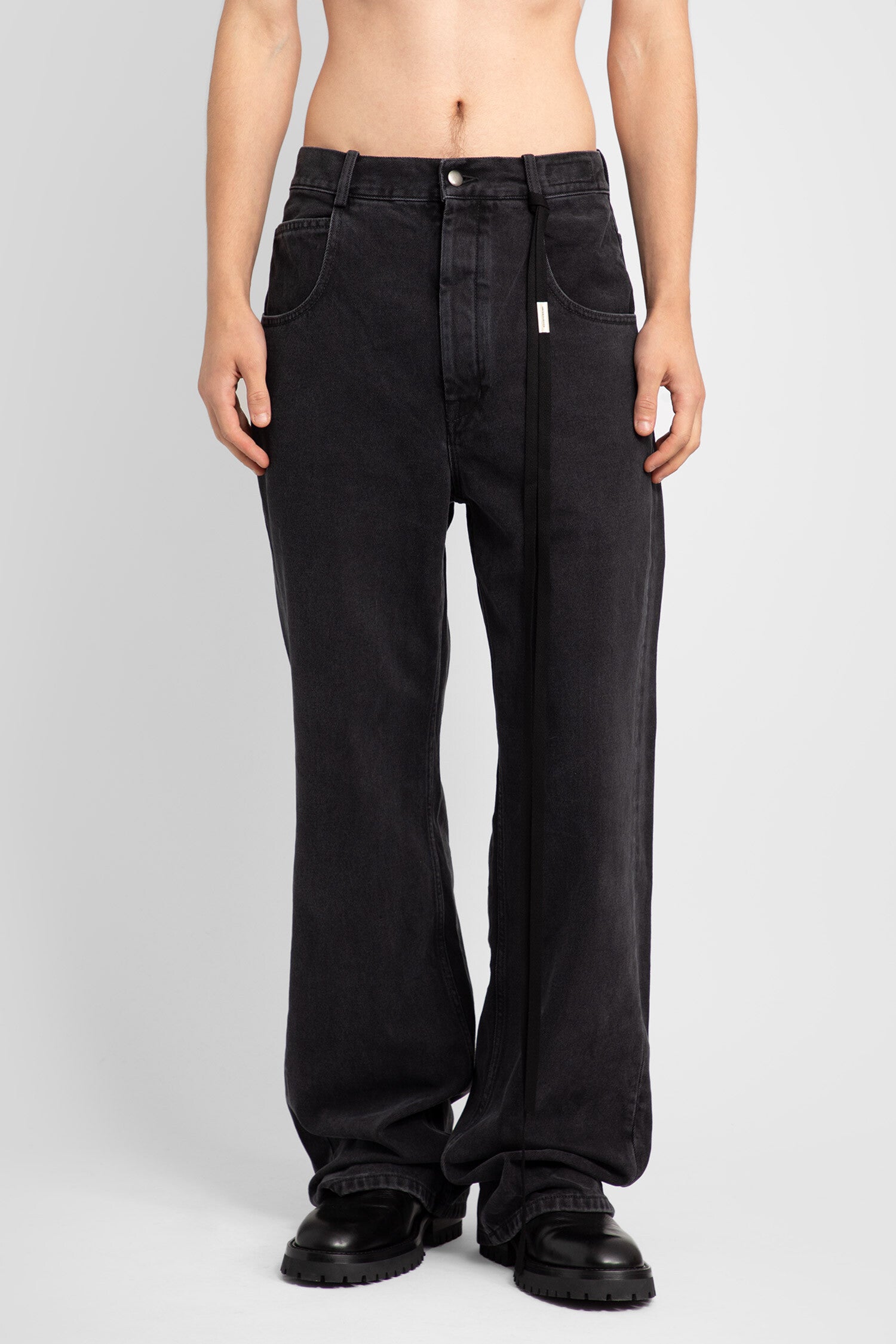 ANN DEMEULEMEESTER MAN BLACK JEANS