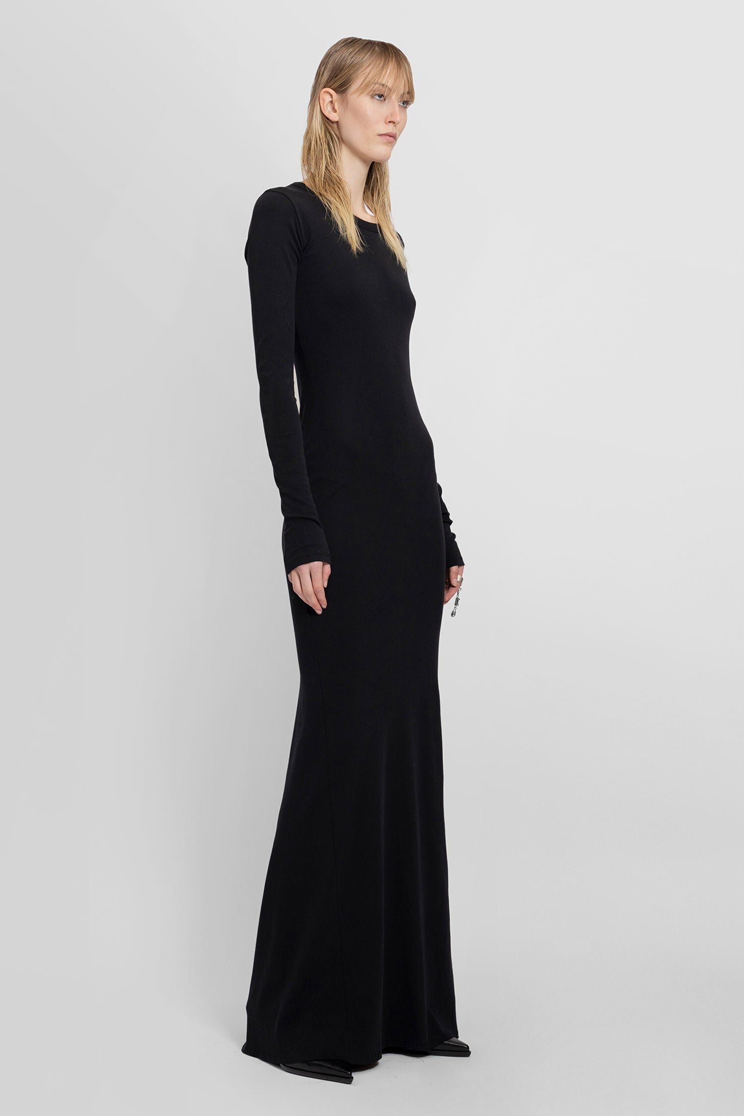 ANN DEMEULEMEESTER WOMAN BLACK DRESSES