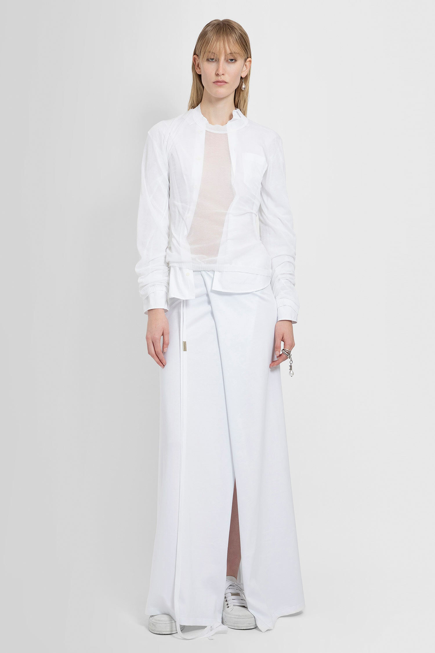 ANN DEMEULEMEESTER WOMAN WHITE SHIRTS