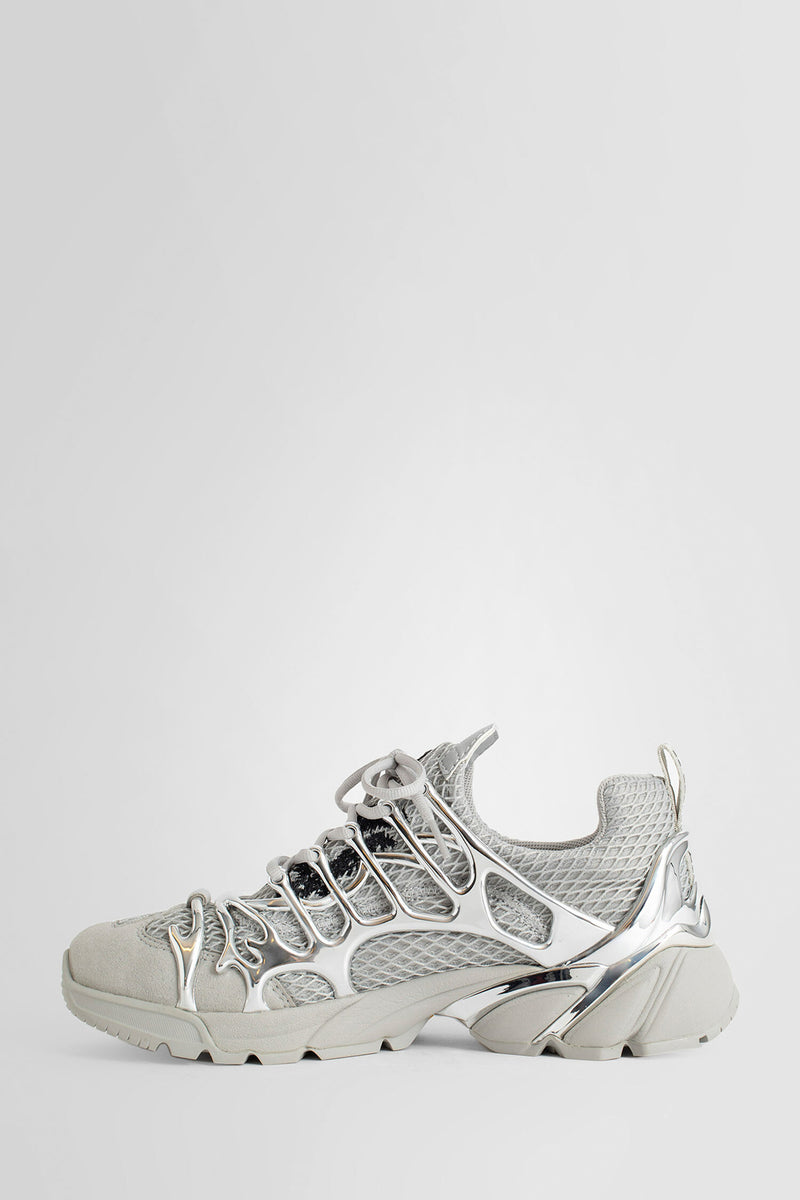 44 LABEL GROUP MAN SILVER SNEAKERS