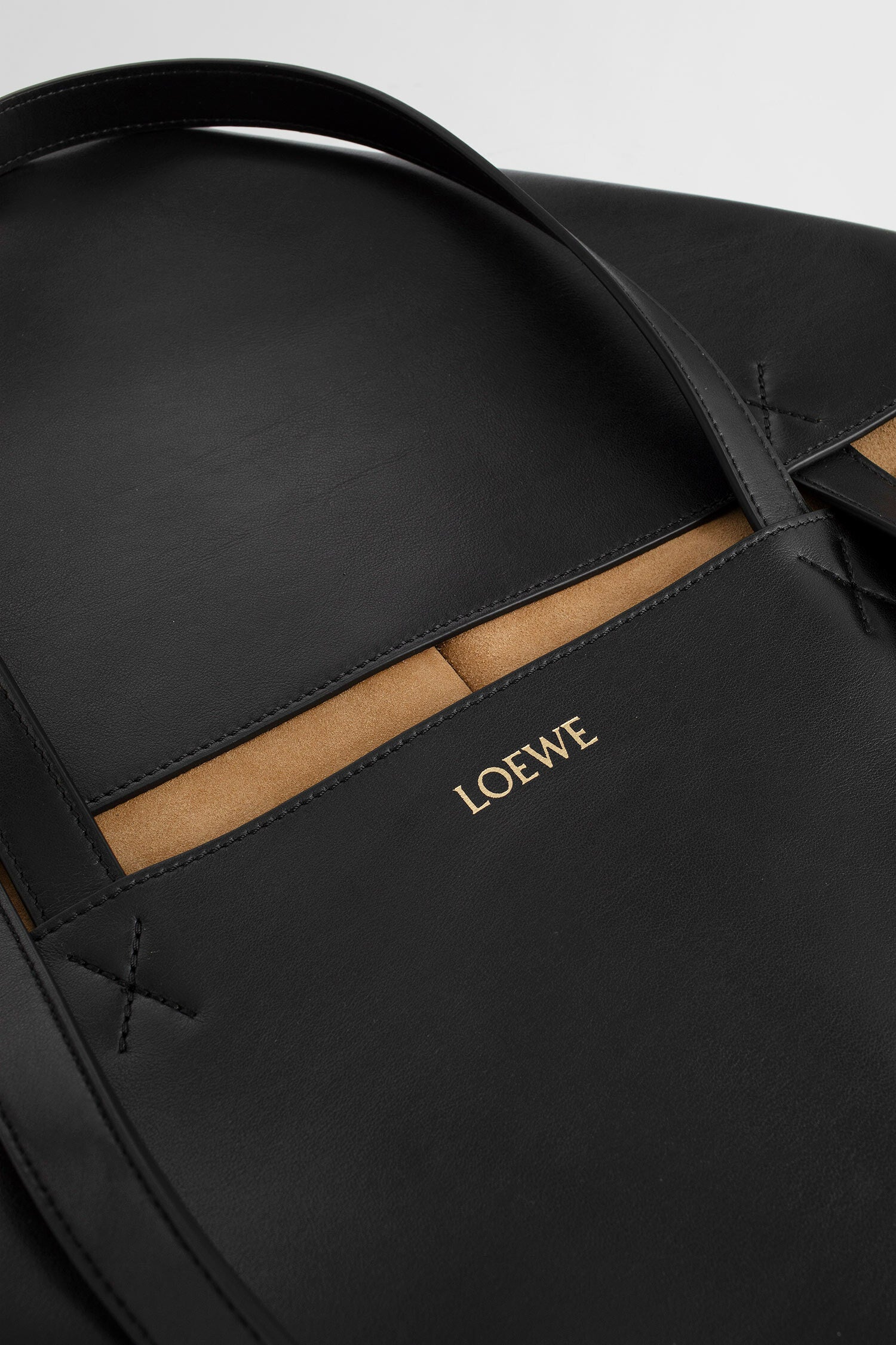 LOEWE MAN BLACK TOTE BAGS