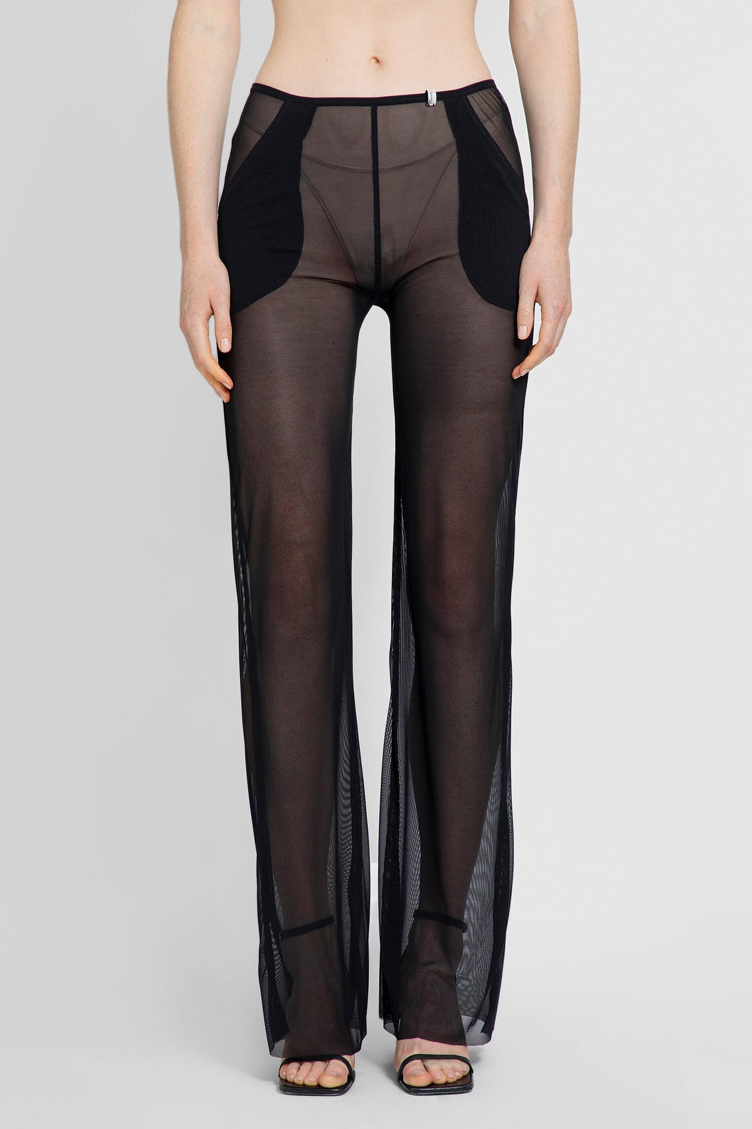 CHRISTINA SEEWALD WOMAN BLACK TROUSERS