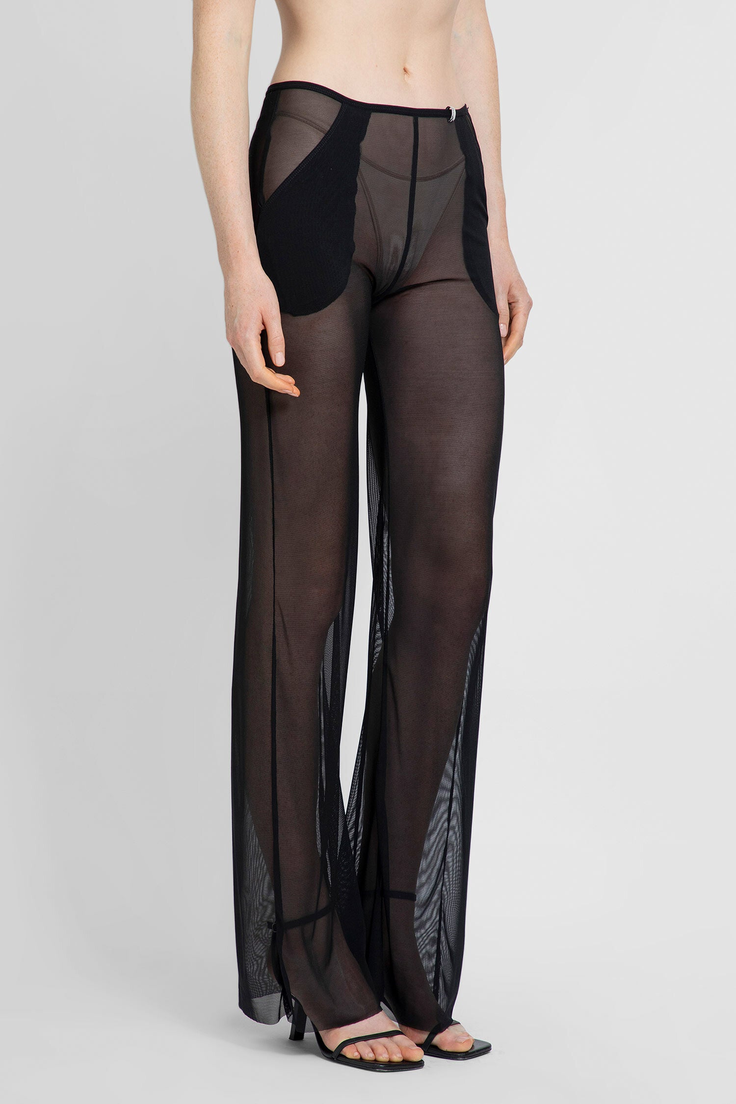 CHRISTINA SEEWALD WOMAN BLACK TROUSERS