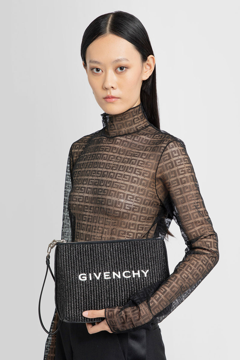 GIVENCHY WOMAN BLACK CLUTCHES & POUCHES