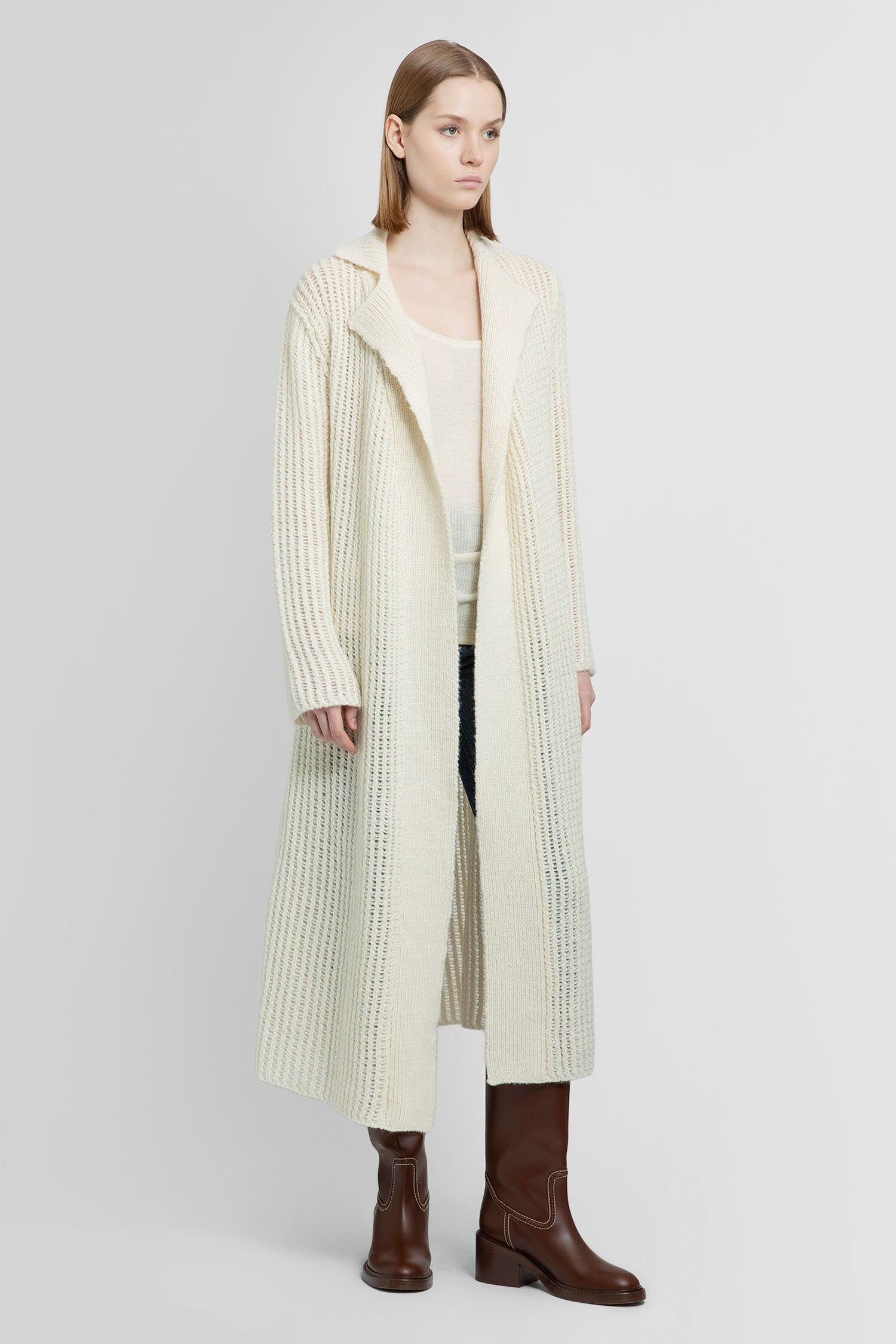 CHLOÉ WOMAN OFF-WHITE KNITWEAR