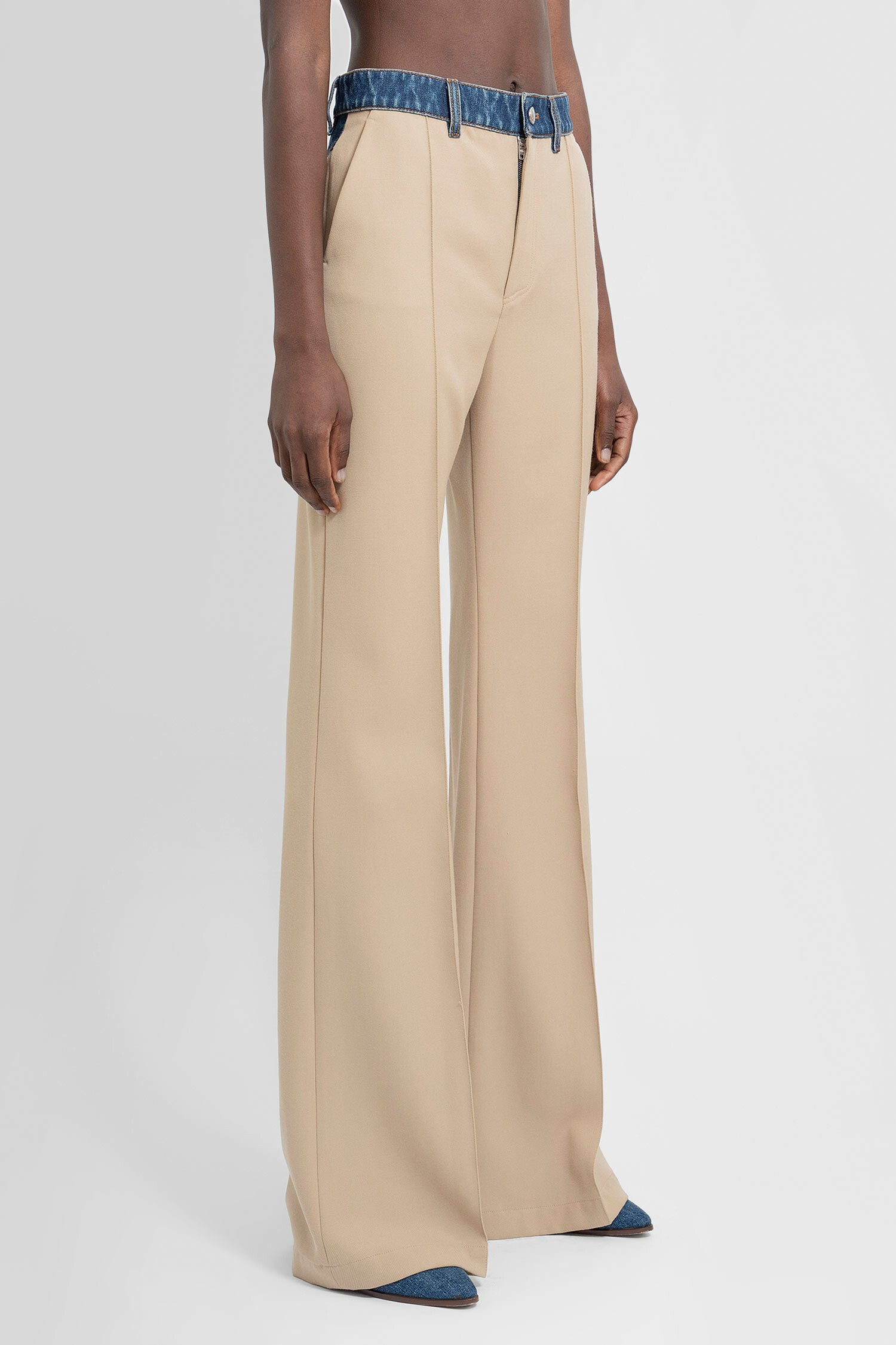 CHLOÉ WOMAN BEIGE TROUSERS