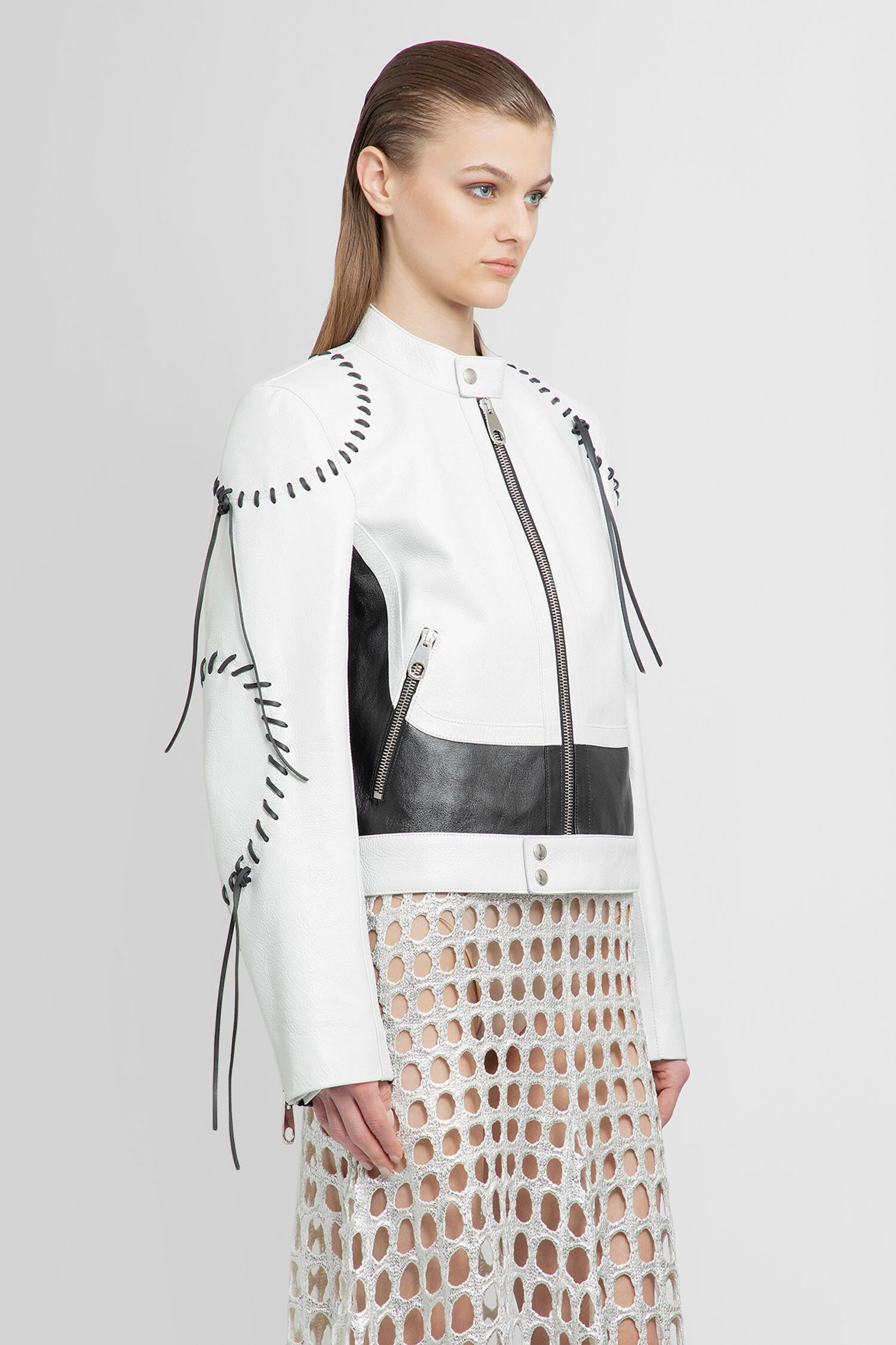 CHLOÉ WOMAN BLACK&WHITE JACKETS