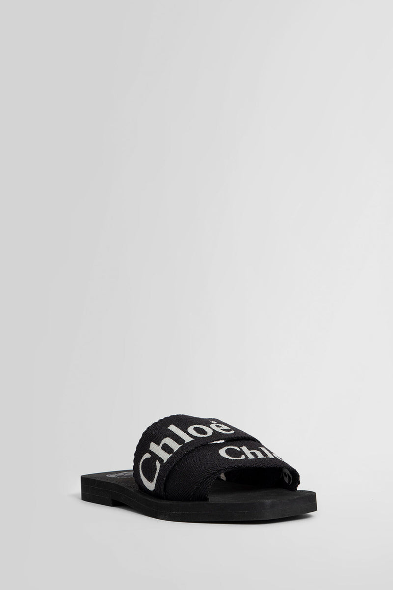 CHLOÉ WOMAN BLACK SLIDES - CHLOÉ - SLIDES | Antonioli