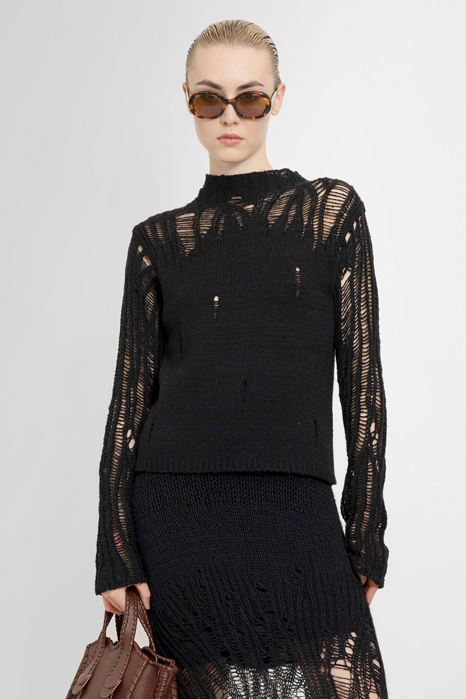 CHLOÉ WOMAN BLACK KNITWEAR