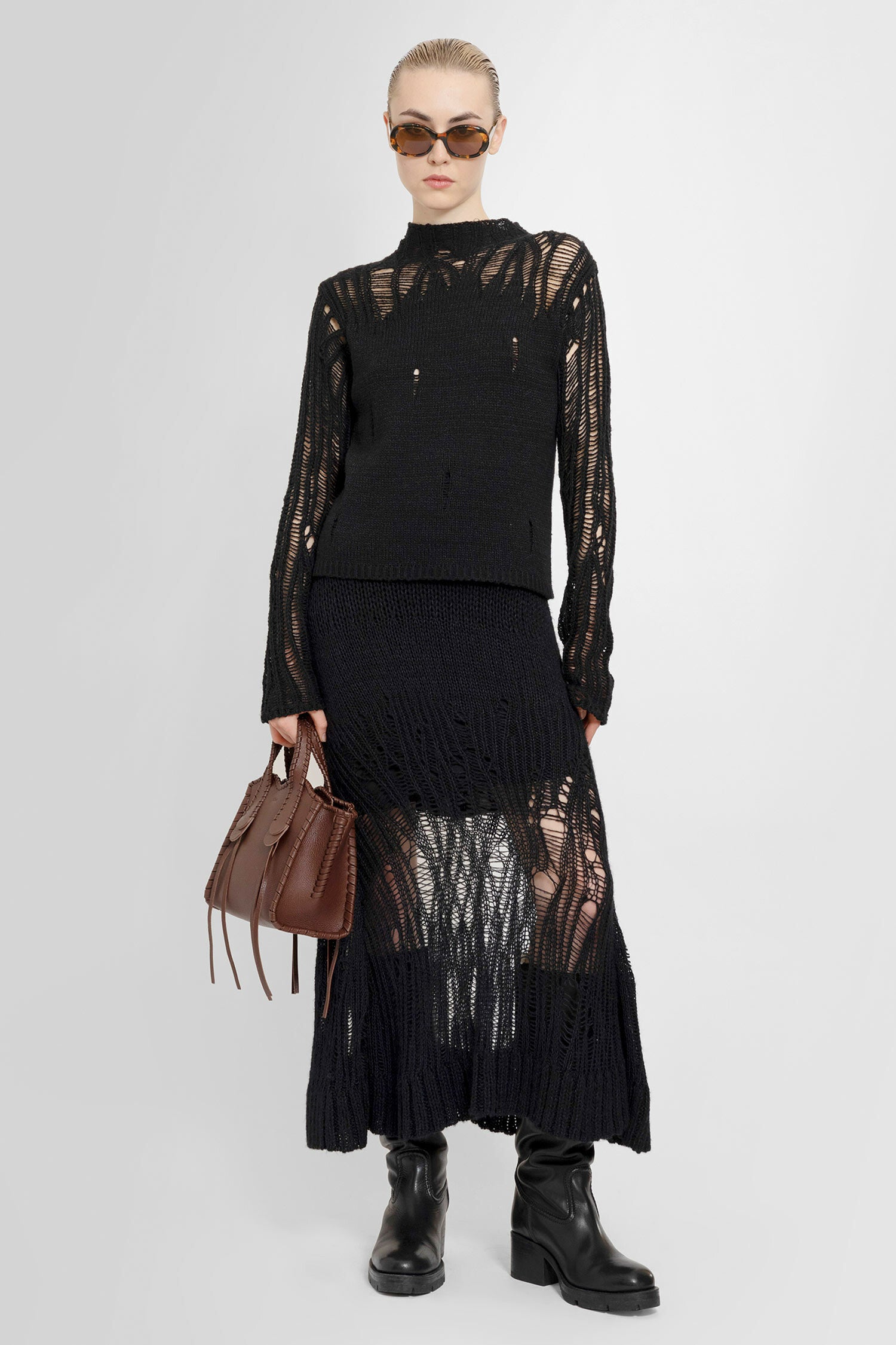 CHLOÉ WOMAN BLACK KNITWEAR