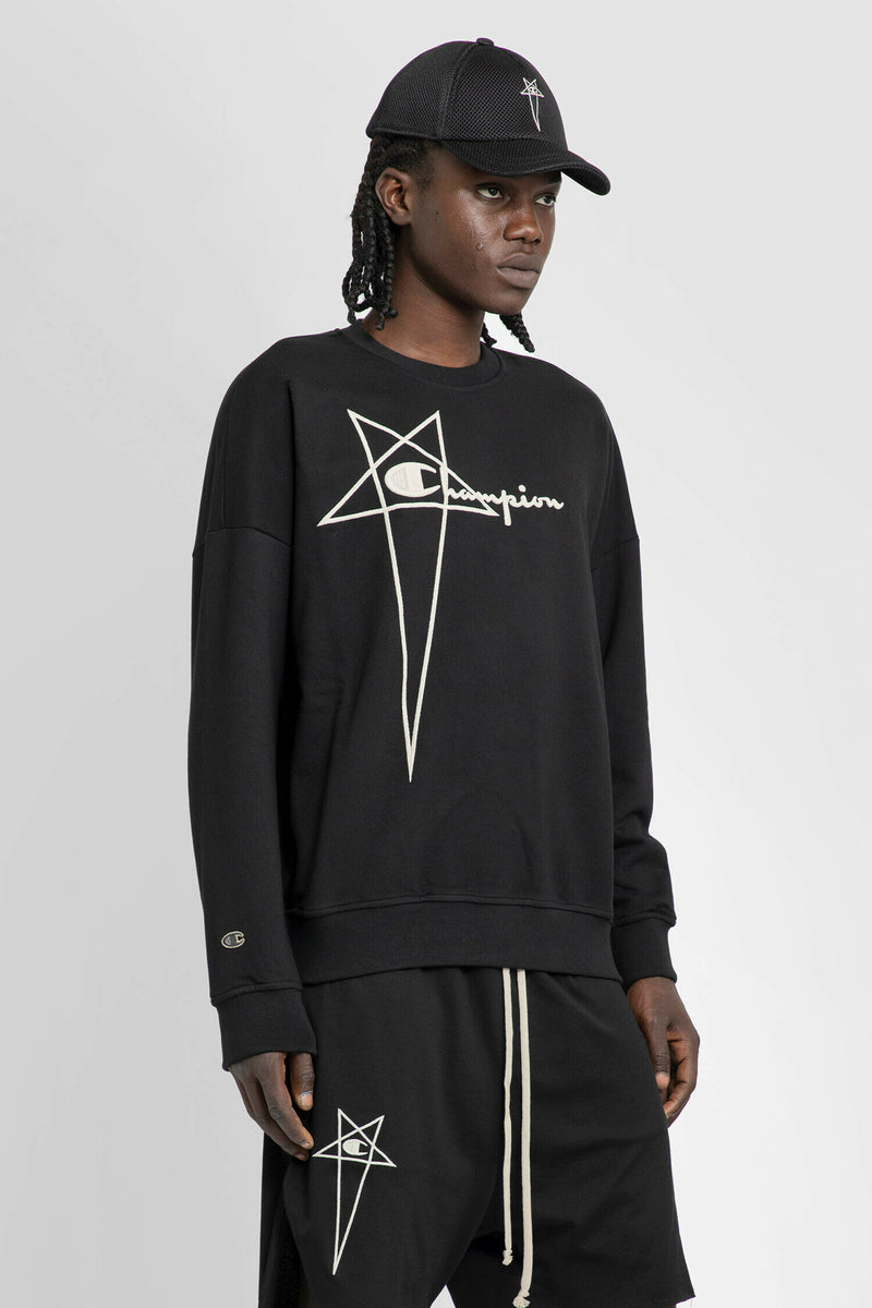 RICK OWENS MAN BLACK SWEATSHIRTS - RICK OWENS - SWEATSHIRTS