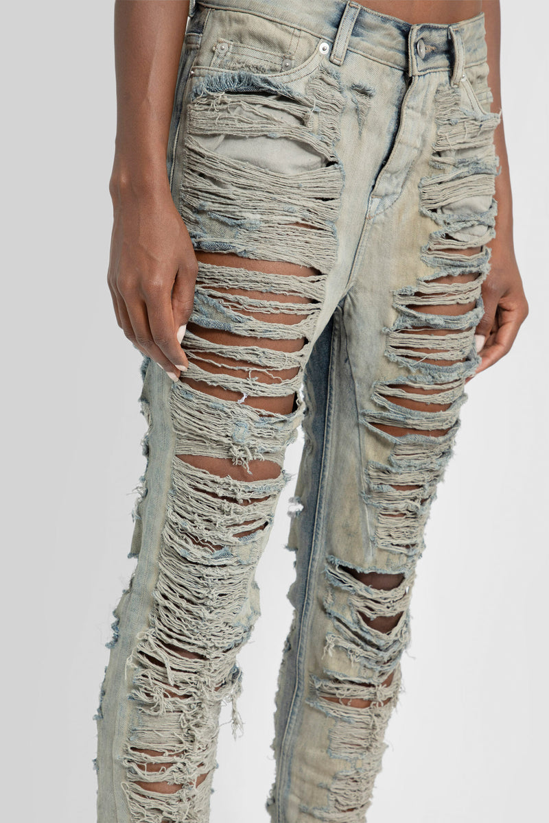 RICK OWENS WOMAN GREY JEANS - RICK OWENS - JEANS | Antonioli