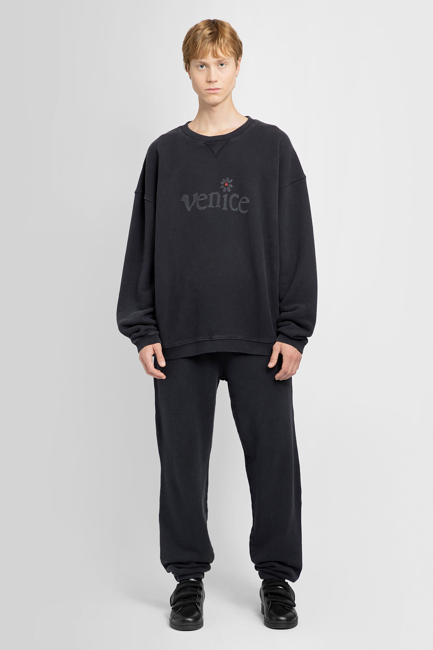 ERL Men's Venice Hooded Sweatshirt in Black