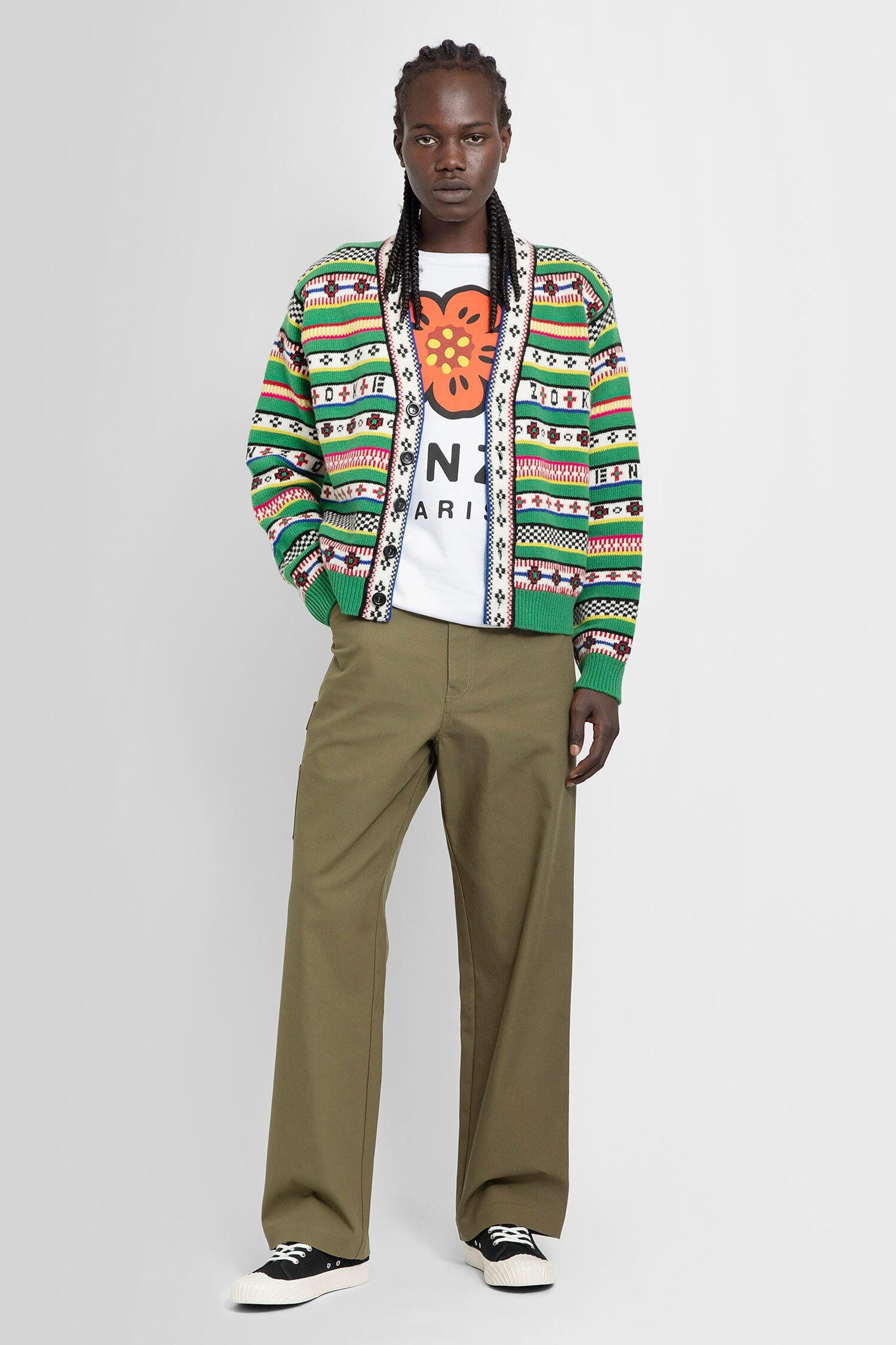 KENZO BY NIGO MAN GREEN KNITWEAR - KENZO BY NIGO - KNITWEAR