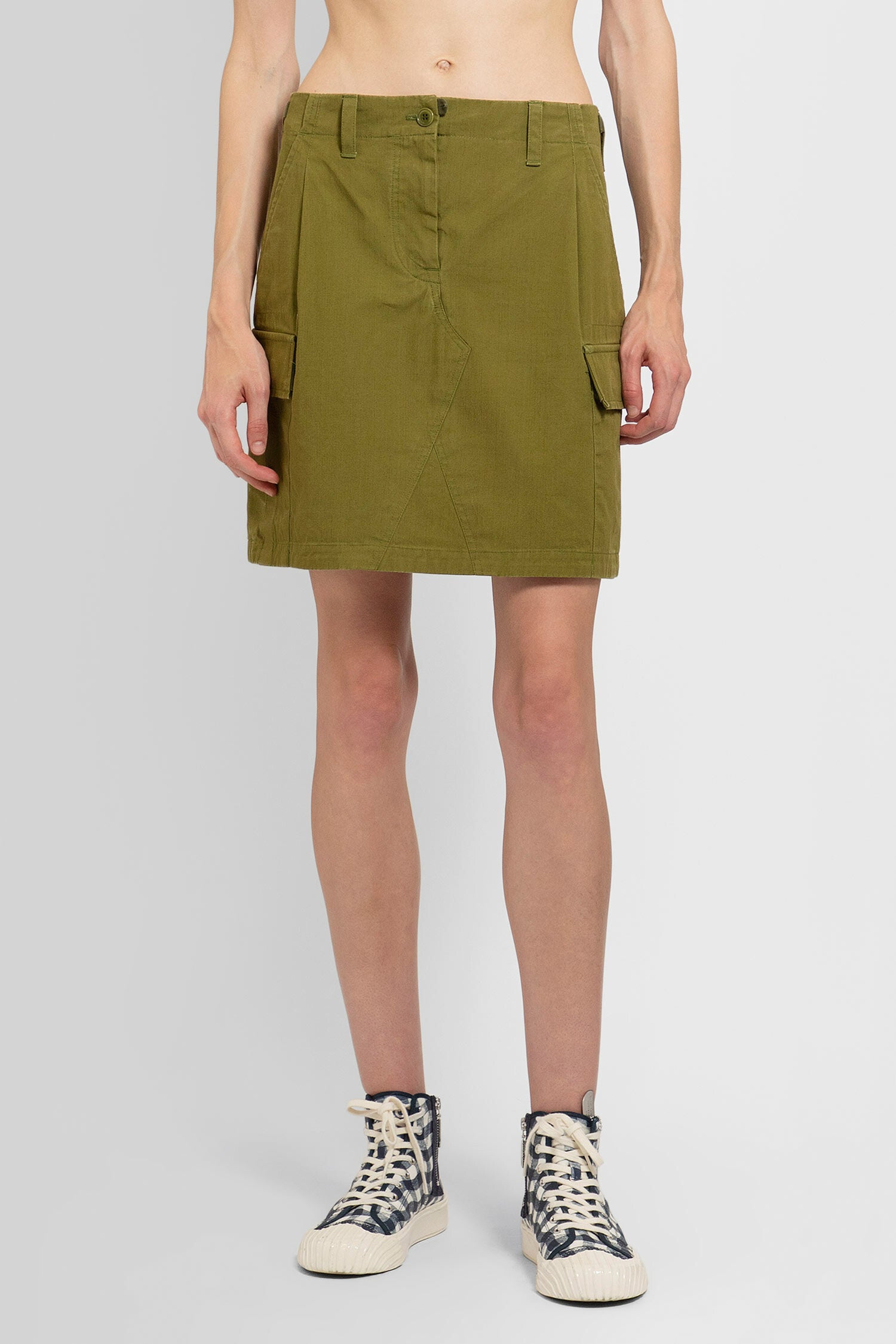 KENZO BY NIGO WOMAN GREEN SKIRTS