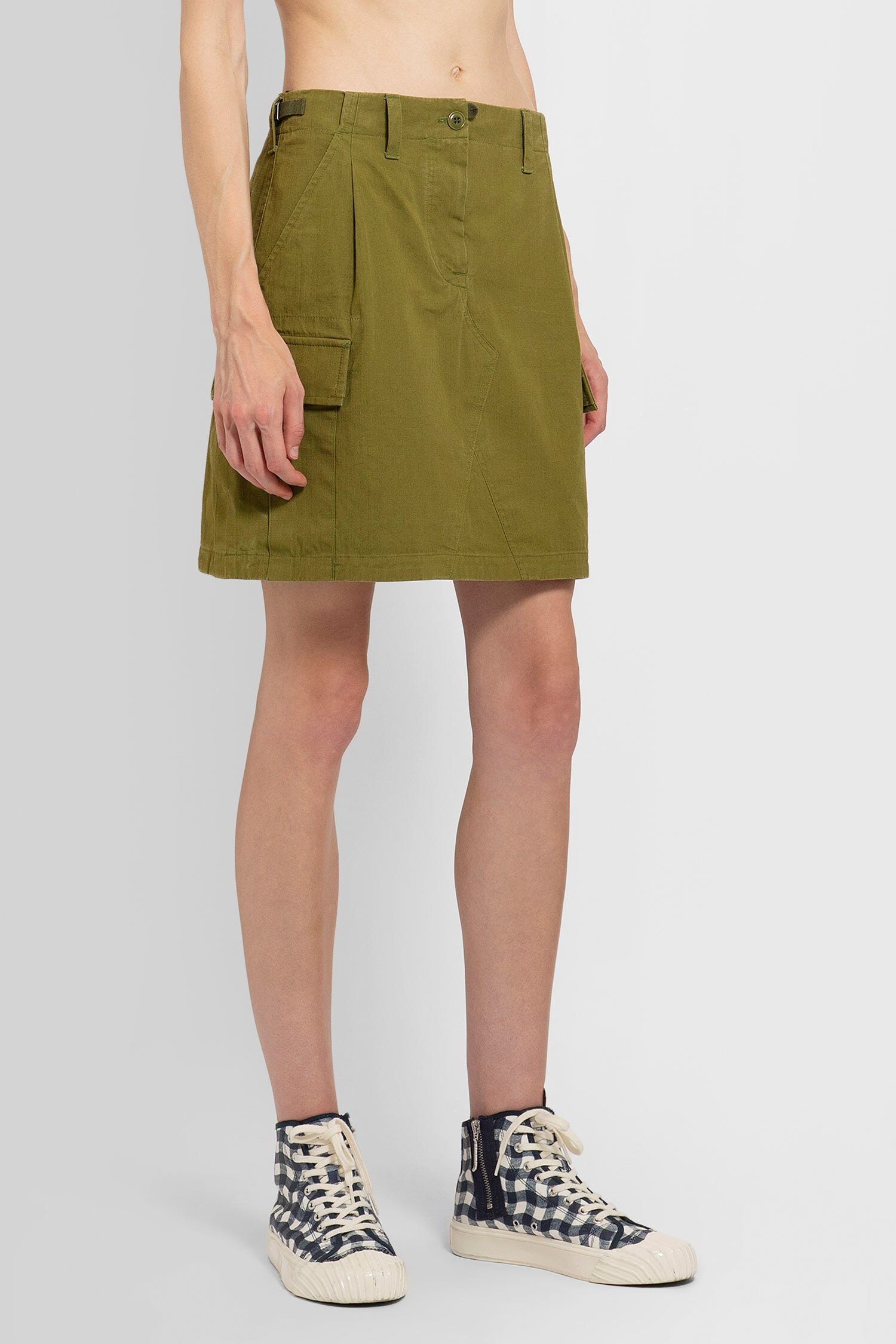 KENZO BY NIGO WOMAN GREEN SKIRTS