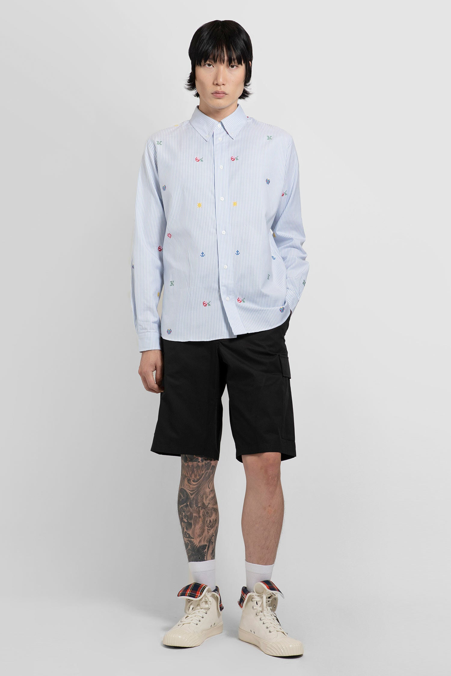 KENZO BY NIGO MAN BLACK SHORTS & SKIRTS