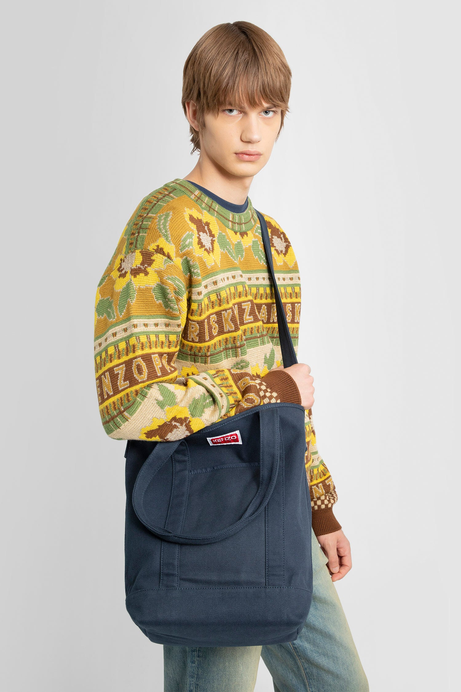 KENZO BY NIGO MAN BLACK TOTE BAGS