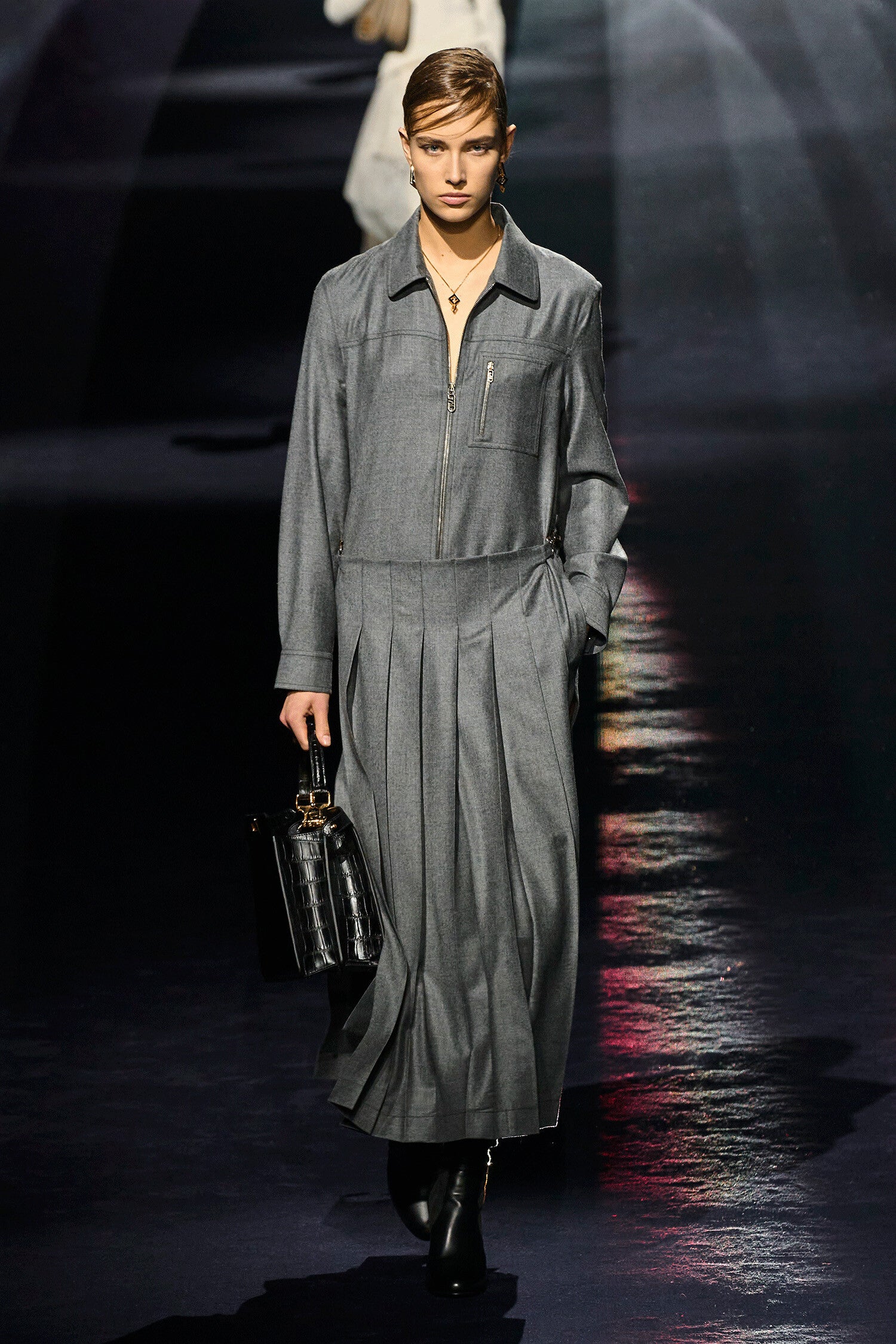 FENDI WOMAN GREY JUMPSUITS