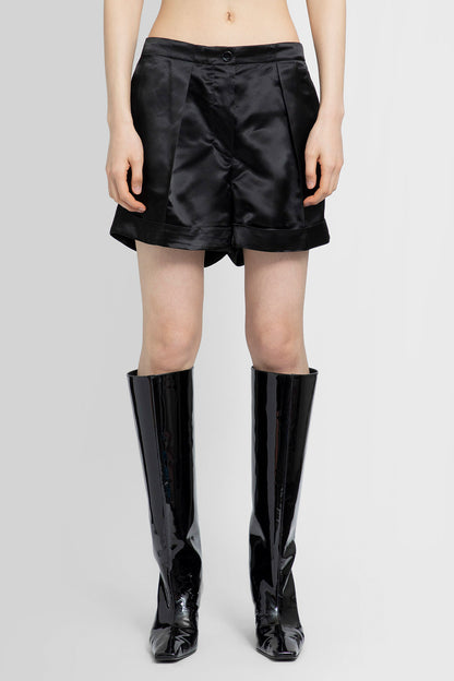 ACNE STUDIOS WOMAN BLACK SHORTS