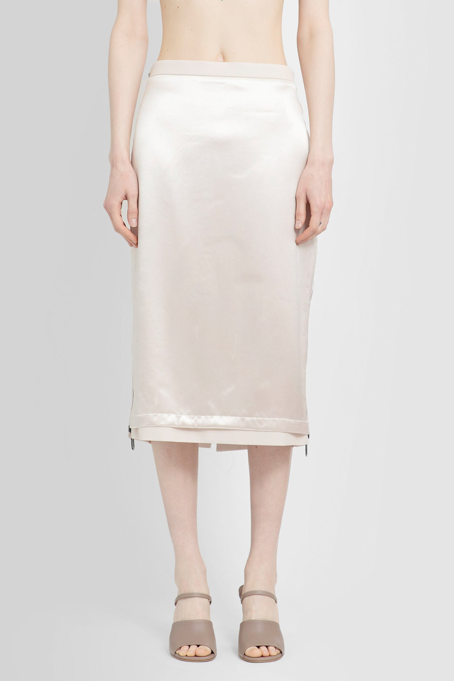 FENDI WOMAN BEIGE SKIRTS