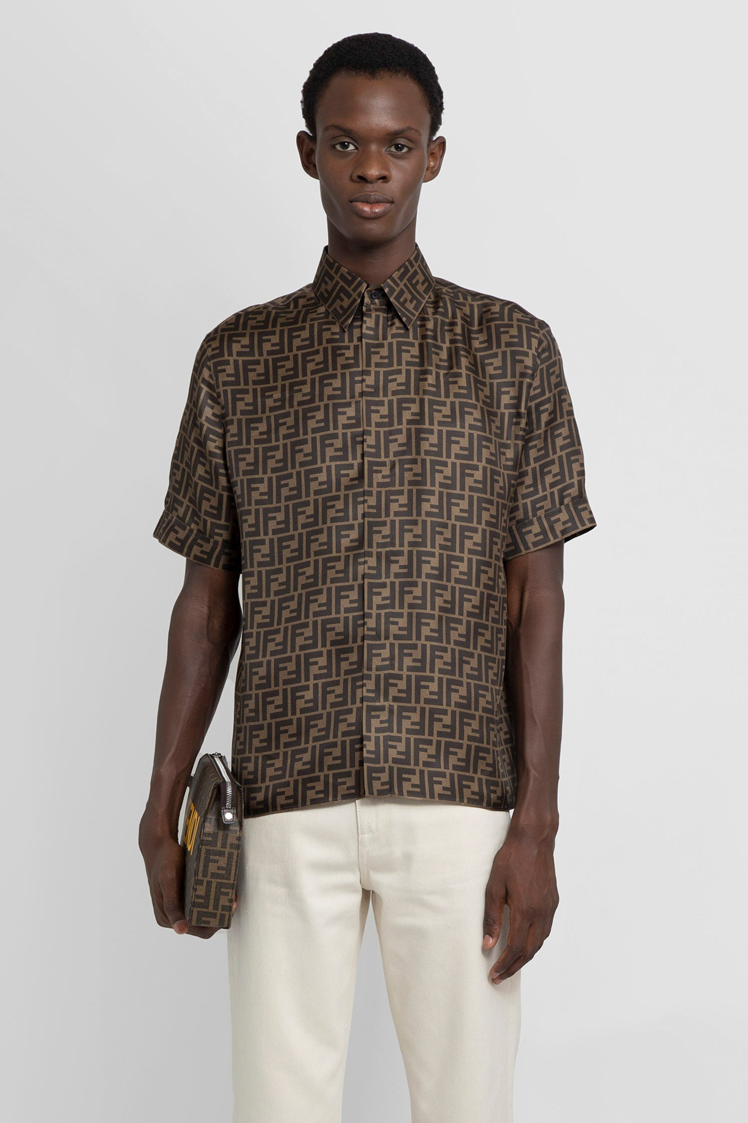 FENDI MAN BROWN SHIRTS