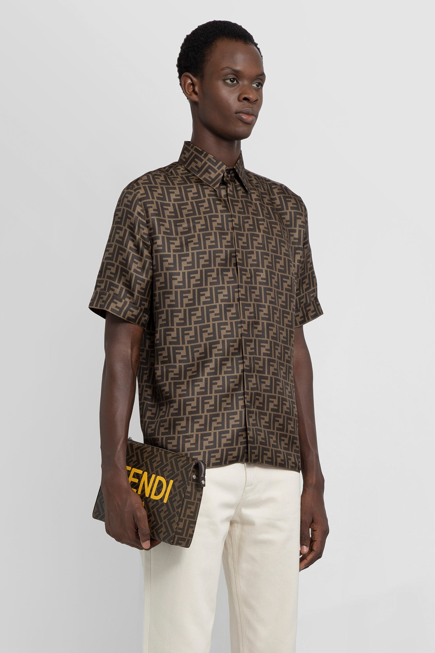 FENDI MAN BROWN SHIRTS