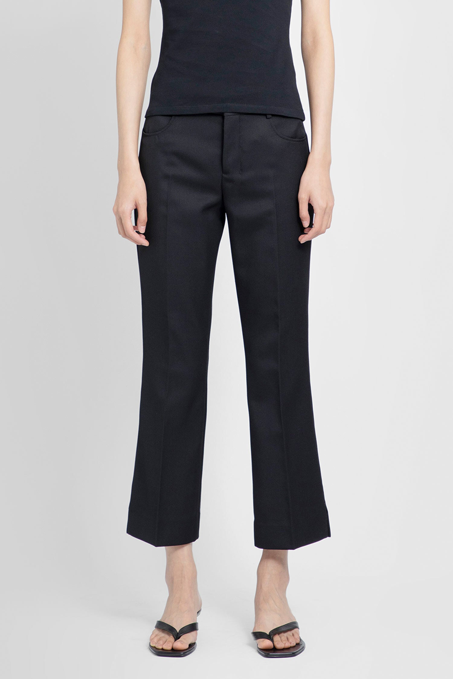 AMI PARIS WOMAN BLACK TROUSERS