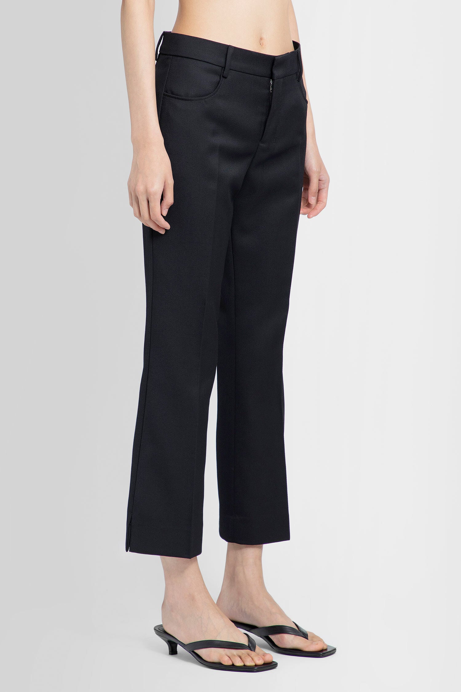 AMI PARIS WOMAN BLACK TROUSERS