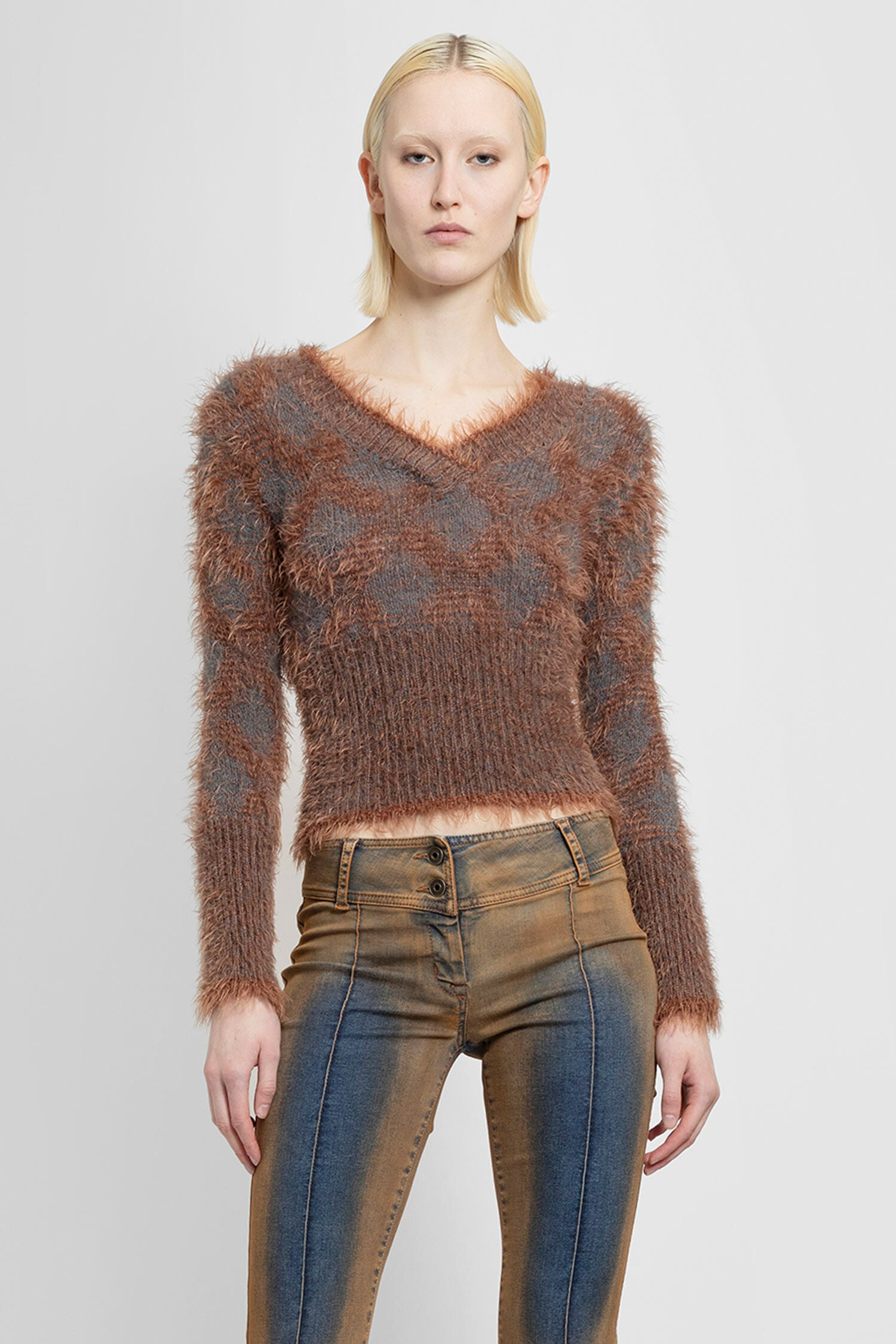 KNWLS WOMAN BROWN KNITWEAR