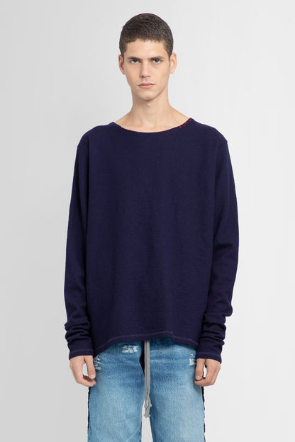 GREG LAUREN MAN BLUE KNITWEAR