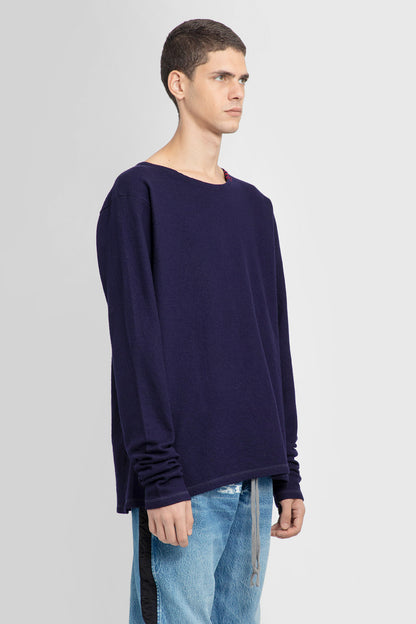 GREG LAUREN MAN BLUE KNITWEAR