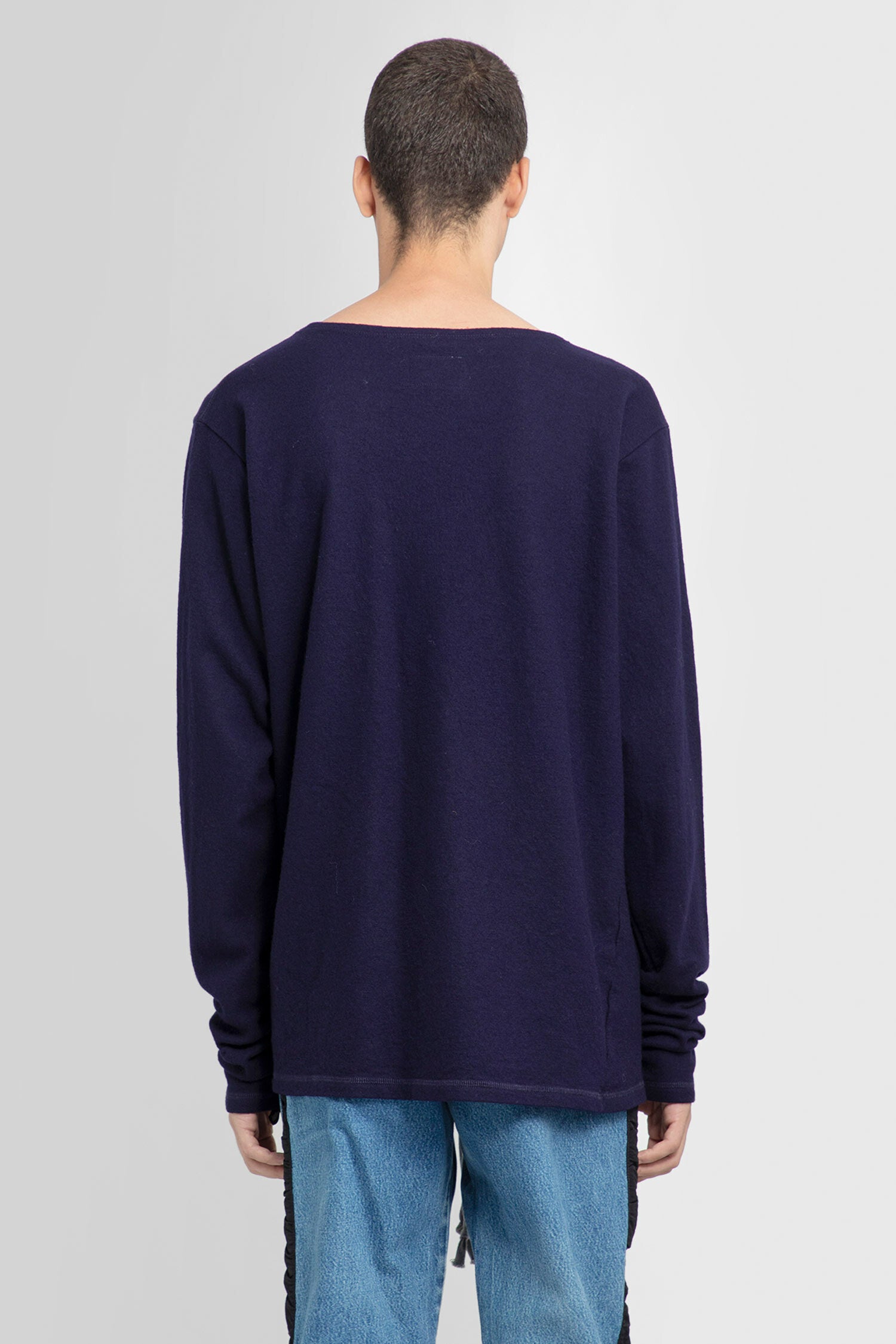 GREG LAUREN MAN BLUE KNITWEAR