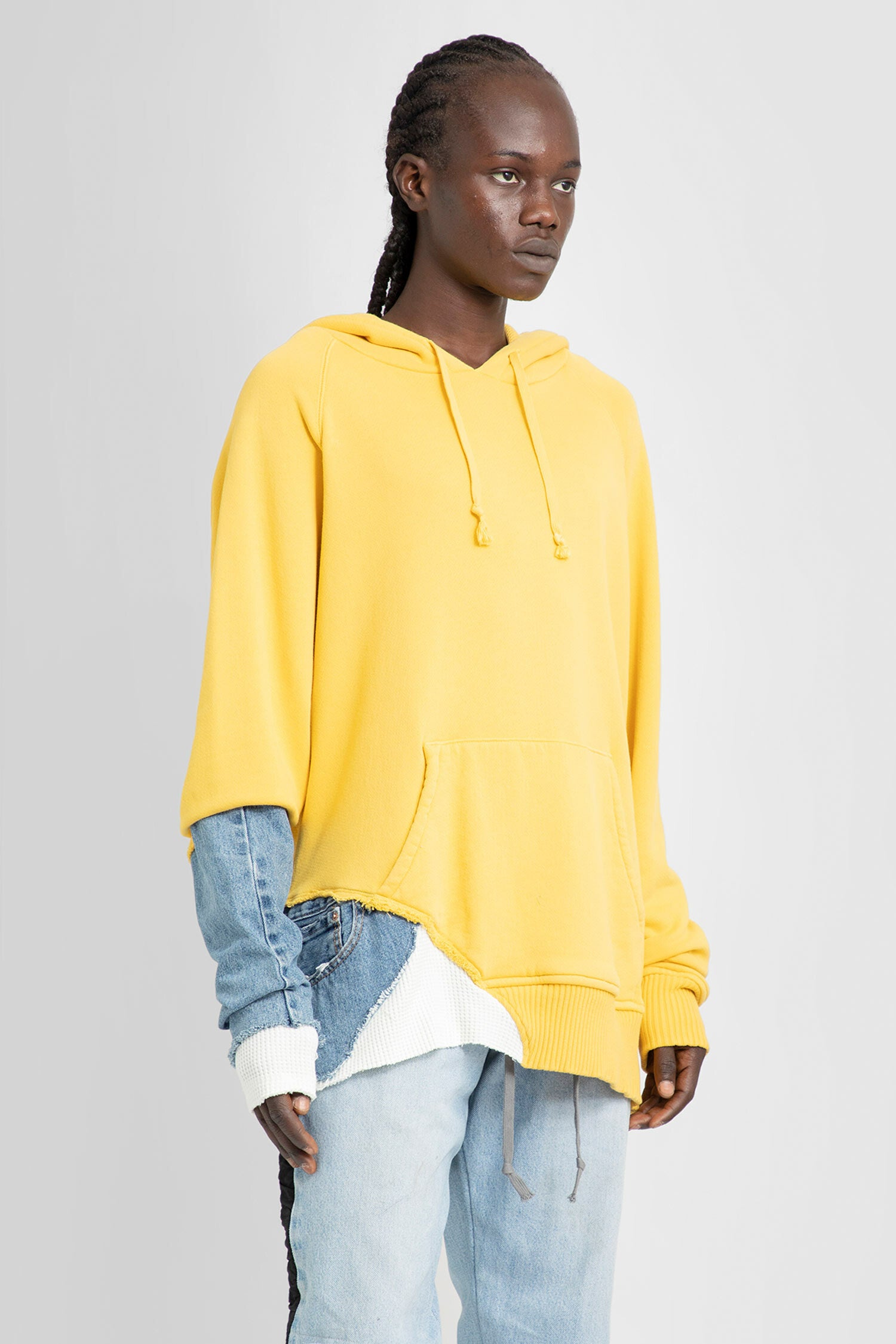 GREG LAUREN MAN YELLOW SWEATSHIRTS