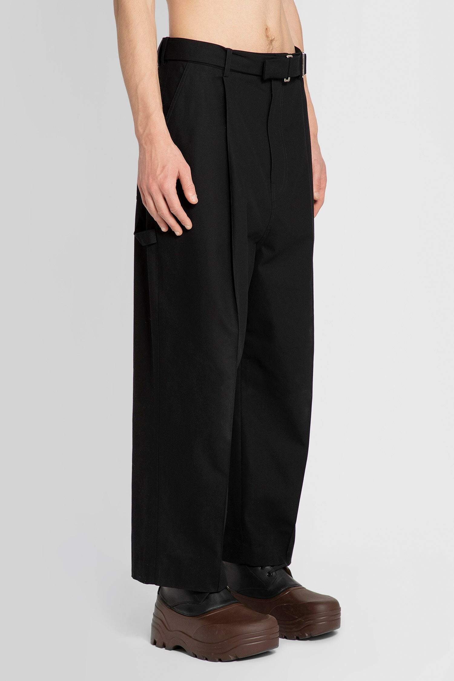 LOEWE MAN BLACK TROUSERS